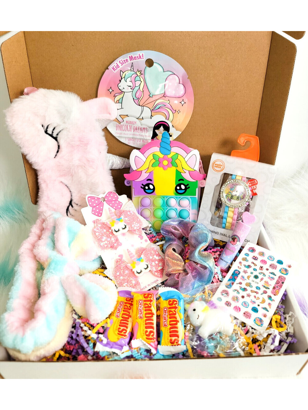 Unicorn Girls Gift Box with Self-Care and Relaxation Items